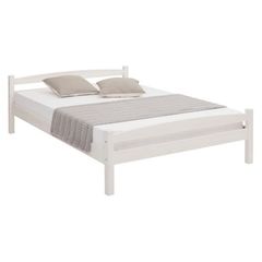 Кровать 140x200, Гольф, массив сосны, белый воск