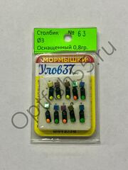 Мормышка Столбик N63 d3мм 0,8гр