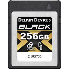Карта памяти Delkin Devices Cfexpress B 4.0 256GB BLACK 4.0 3650 /3250 MB/s