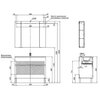 Aquanet 277556 Тумба Алвита new 100 напольная 1 ящ., 2 дв.цв.серый (277556)