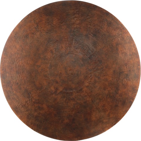 Hooker Furniture Dining Room Sanctuary 60 in Round Pedestal Dining Table - Ebony & Copper