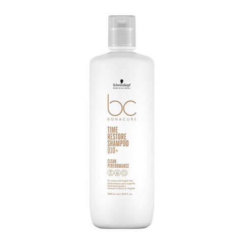 Schwarzkopf BC Bonacure Clean Performance Time Restore Shampoo Q10+ - Возрождающий шампунь для волос