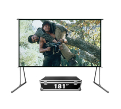 Экран Cinema S'OK серии Fast Folder SCPSFF-400x225RE 181'' 16:9 напольный, переносной, полотно White PVC, обратная проекция, черный кейс
