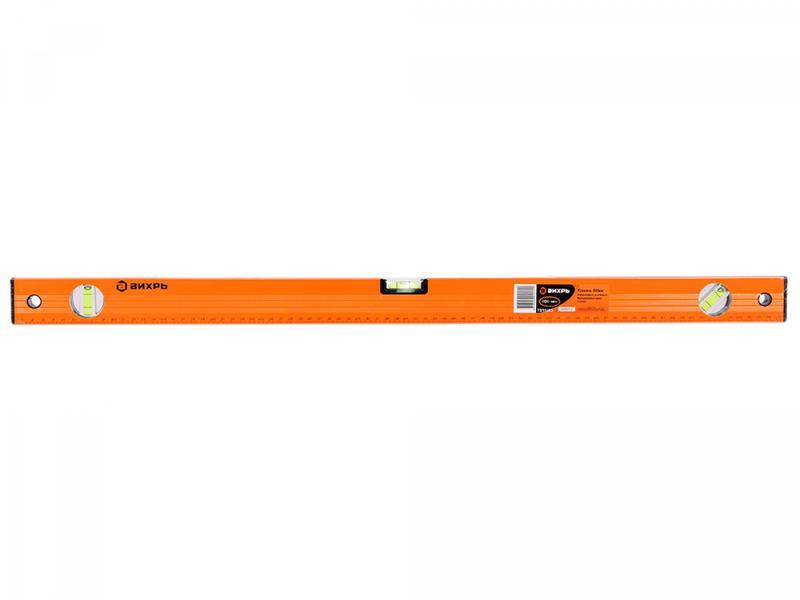 Уровень алюминиевый 1500мм фрезерованный 3 глазка Вихрь