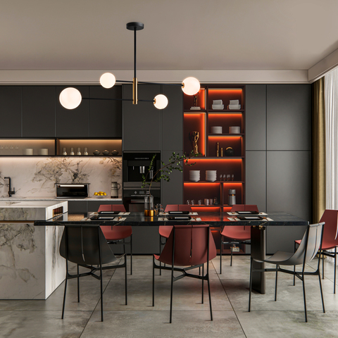 Подвесная люстра Freya Sphirity FR5376CL-04B