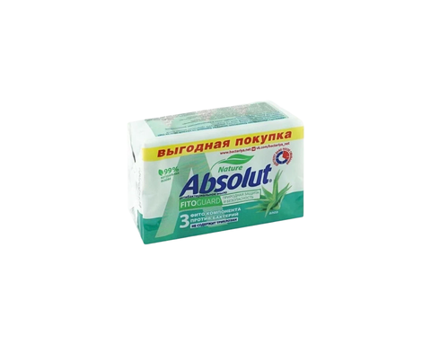 Мыло туалетное твердое ABSOLUT FitoGuard алоэ 4*75 гр