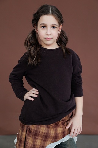 свитшот в цвете шоколад