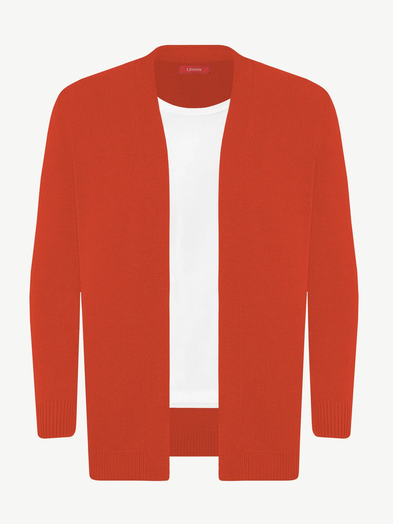 Кардиган с планкой из шелка