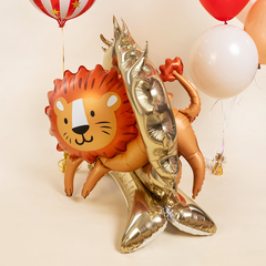 К Фигура на подставке, Цирк, Смелый лев, 44''/112 см, 1 шт. (В упаковке)