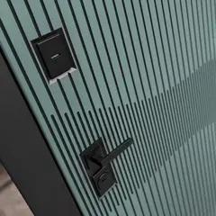 Входная металлическая дверь Бункер BN-13 Веллюто верде / Хомс Кварц черный