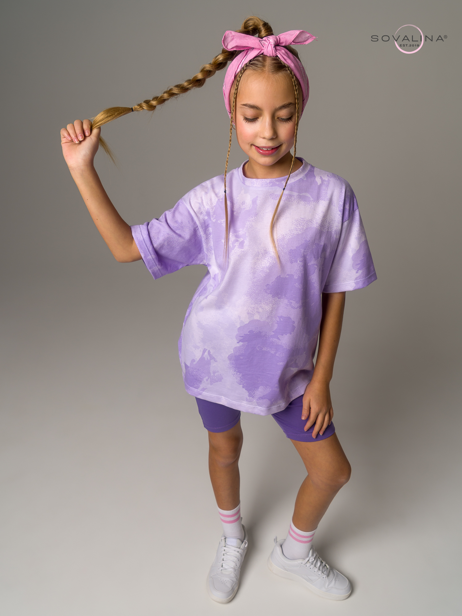 Костюм Актив MAX тайдай лаванда-вери