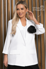 Пиджак льняной Мэрлин (белый) Б13254-7М LT Collection