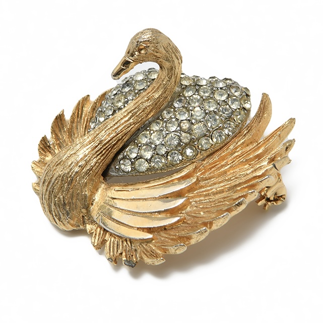 Винтажная брошь HAR “Лебедь”, 1960-е
