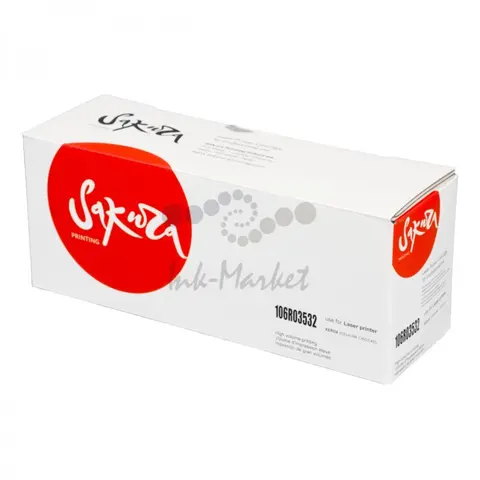 Картридж Sakura 106R03532 для XEROX, черный, 10500 к.