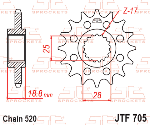 Звезда ведущая JTF705 16