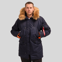 Парка Alpha Industries N-3B Slim Fit Rep. Blue (Синяя)