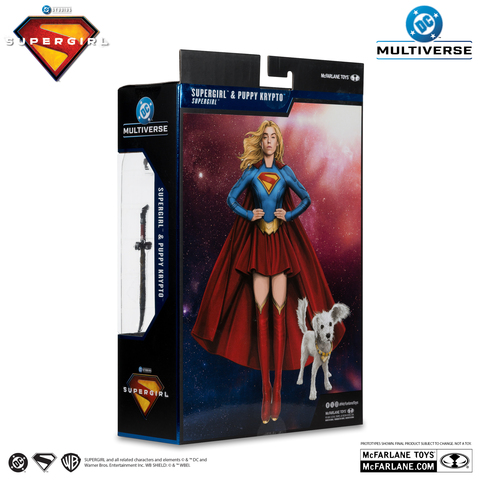 Фигурка Супергерл и щенок Крипто из фильма Supergirl Deluxe Theatrical Edition