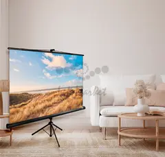 Экран Cactus 180x180см Triscreen CS-PST-180x180 1:1 напольный рулонный черный — фото 2