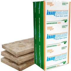 Акустическая перегородка плита Кнауф Insulation 1250х610х50мм (12,2м2=0,610м3) (уп.16шт) (456384)