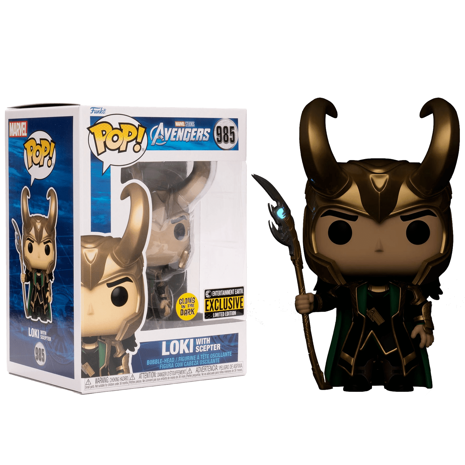 Фигурка Funko POP! Marvel. Avengers: Loki with Scepter (GW) (Exc) (985) –  купить по выгодной цене | Интернет-магазин комиксов 28oi.ru