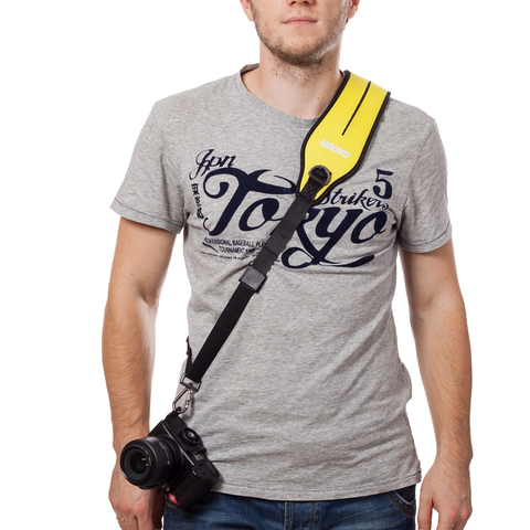 Плечевой ремень для фотокамеры Caden (Yellow)