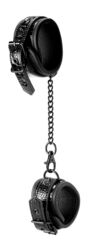 Черные оковы на щиколотки ANKLE CUFF CROCO - 