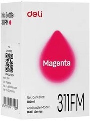 Чернила водорастворимые Deli 311FM пурпурный 100 мл