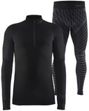 Комплект термобелья Craft Active Intensity Zip Black Print мужской
