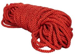 Красная веревка для связывания BDSM Rope - 30 м. - 