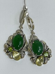 Роксолана (серьги из серебра)