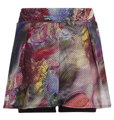 Детская теннисная юбка Adidas Melbourne Skirt - multicolor/black