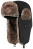 Картинка шапка-ушанка Skully Wear LFM 880_black fur - 1