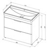Aquanet 336309 Тумба Ирис new 90 напольная 2 ящ. цв.белый глянец (336309)