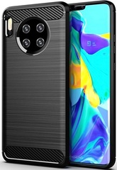 Чехол для Huawei Mate 30 цвет Black (черный), серия Carbon от Caseport