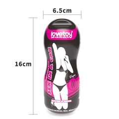 Телесный мастурбатор-вагина Sex In A Can Vagina Lotus Tunnel - 