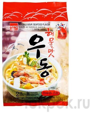 Лапша Удон со вкусом морепродуктов Seafood flavor udon, 424 гр