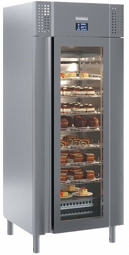 Холодильный шкаф с высоким контролем влажности Полюс Carboma Pro M700GN-1-G-HHC 9005 (сыр, мясо)