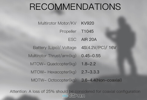 T-Motor Air Gear 450 +ESC (комплект) v2