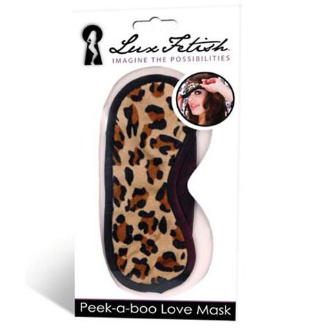 Леопардовая маска на глаза Peek-a-Boo - Lux Fetish LF6014