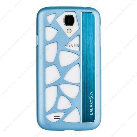 Накладка R PULOKA для Samsung Galaxy S4 i9500/ i9505 с отверстиями голубая