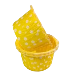 Капсула усиленная Желтая в белый горох  1 шт