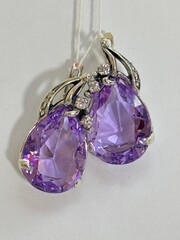 Дюшес ( серьги из серебра)
