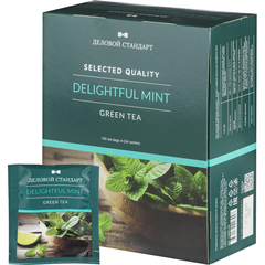 Чай Деловой Стандарт Delightful mint зелен.  100 пакx2гр