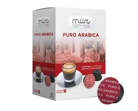 Кофе в капсулах Must Puro Arabica, 16 капсул для кофемашин Dolce Gusto