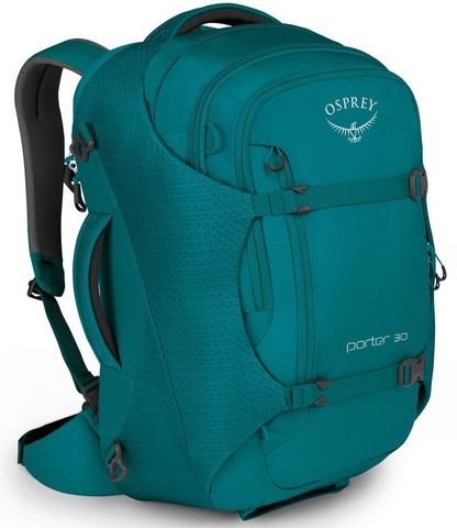 Картинка рюкзак для путешествий Osprey Porter 30 Mineral Teal - 1