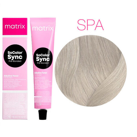 Matrix SoColor Sync Pre-Bonded SPA пастельный пепельный, тонирующая краска для волос без аммиака