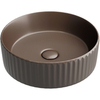 Ceramica Nova CN6057MDB Умывальник чаша накладная круглая 360*360*115мм (цвет Темно-Коричневый Матовый)