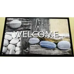 Придверный принтованный коврик Добро пожаловать (море)