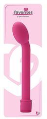 Ярко-розовый вибромассажер G-SPOT VIBRATOR - 21 см. - 