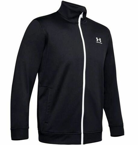 Куртка теннисная Under Armour Sportsyle Tricot Jacket - black/onyx white